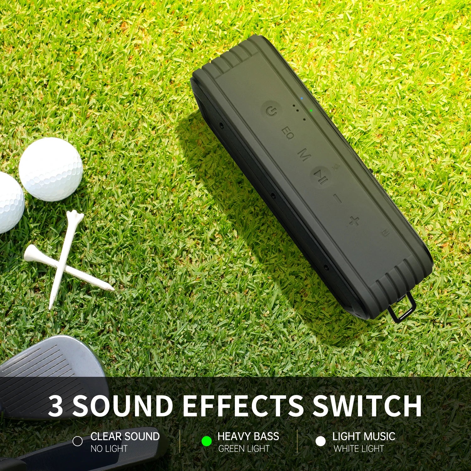X3S Golf Cart Magnetic Outdoor TWS Speaker 6600mAh Real IPX7 Waterproof BT 5.0 Portable Wireless Speaker for Golf
