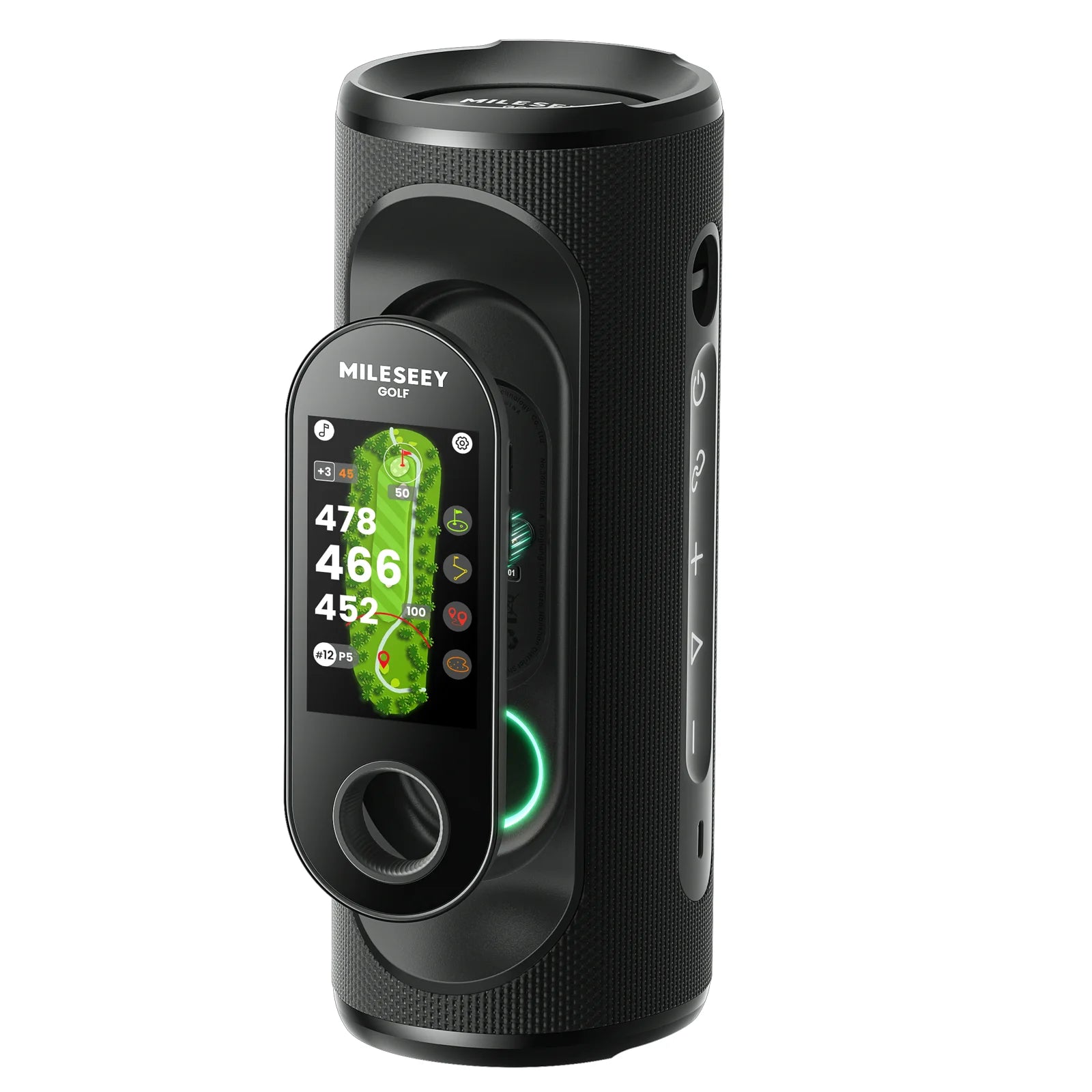MiLESEEY Golf Speaker GeneSonic Pro with Detachable GPS Rangefinder, 43000+ Courses, View & Audible Distances,Touchscreen
