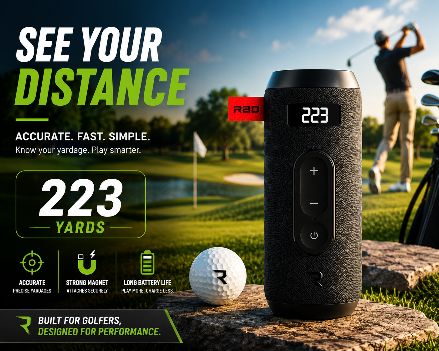 100 Yards Out PRO - Speaker and Yardage Tracker