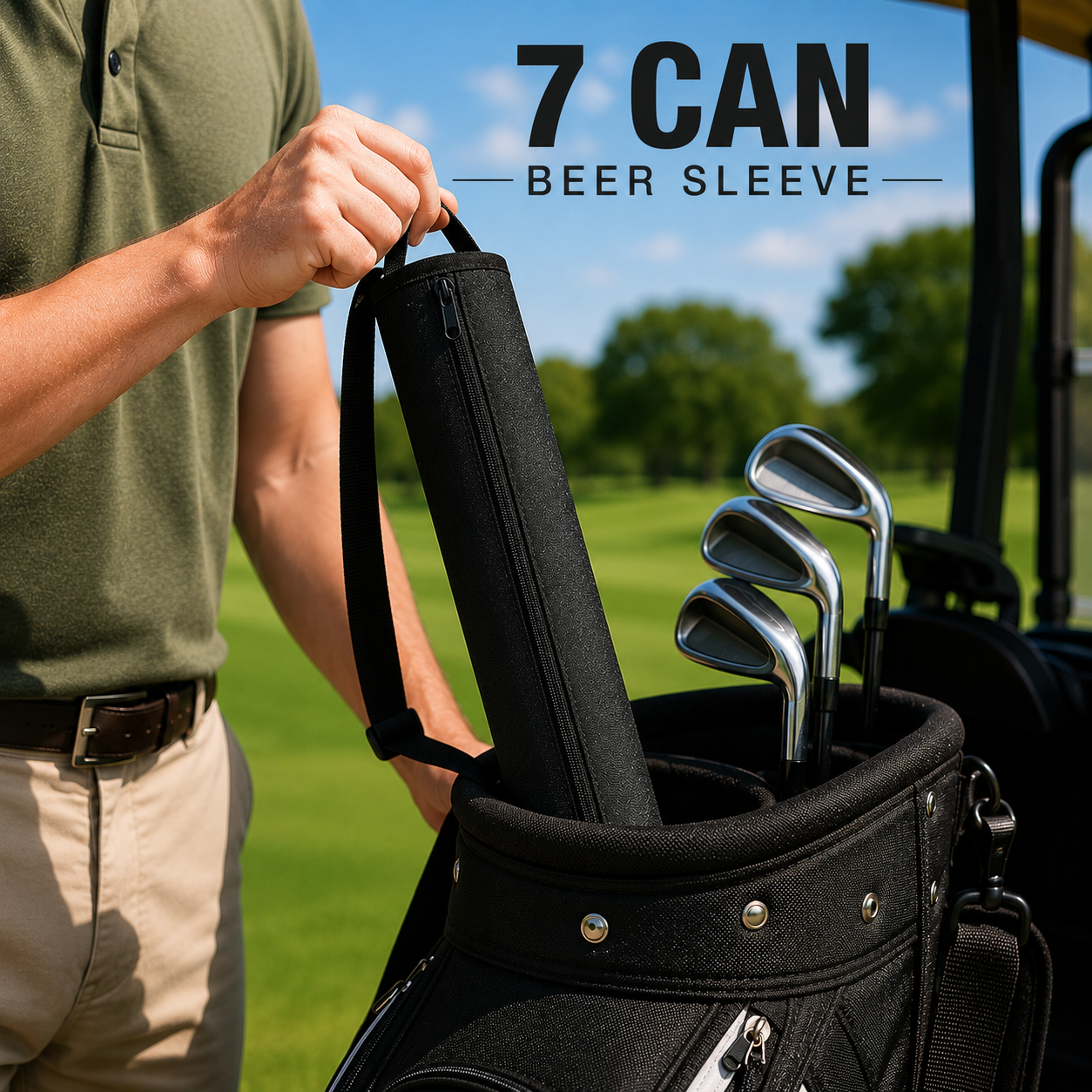 7-Can Golf Bag Cooler Sleeve