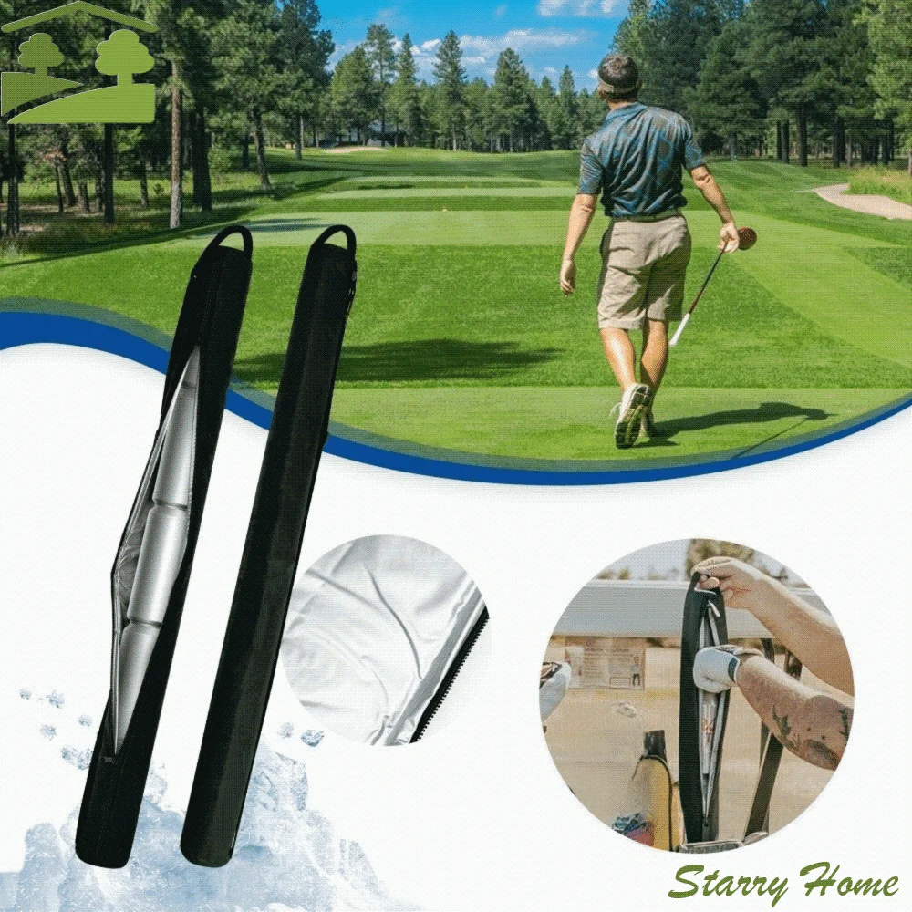 Oxford Cloth Golf Beer Cooler Sleeve Insulated Design Leak-proof 7 Can Insulated Cooler Sleeve Waterproof with Shoulder Strap