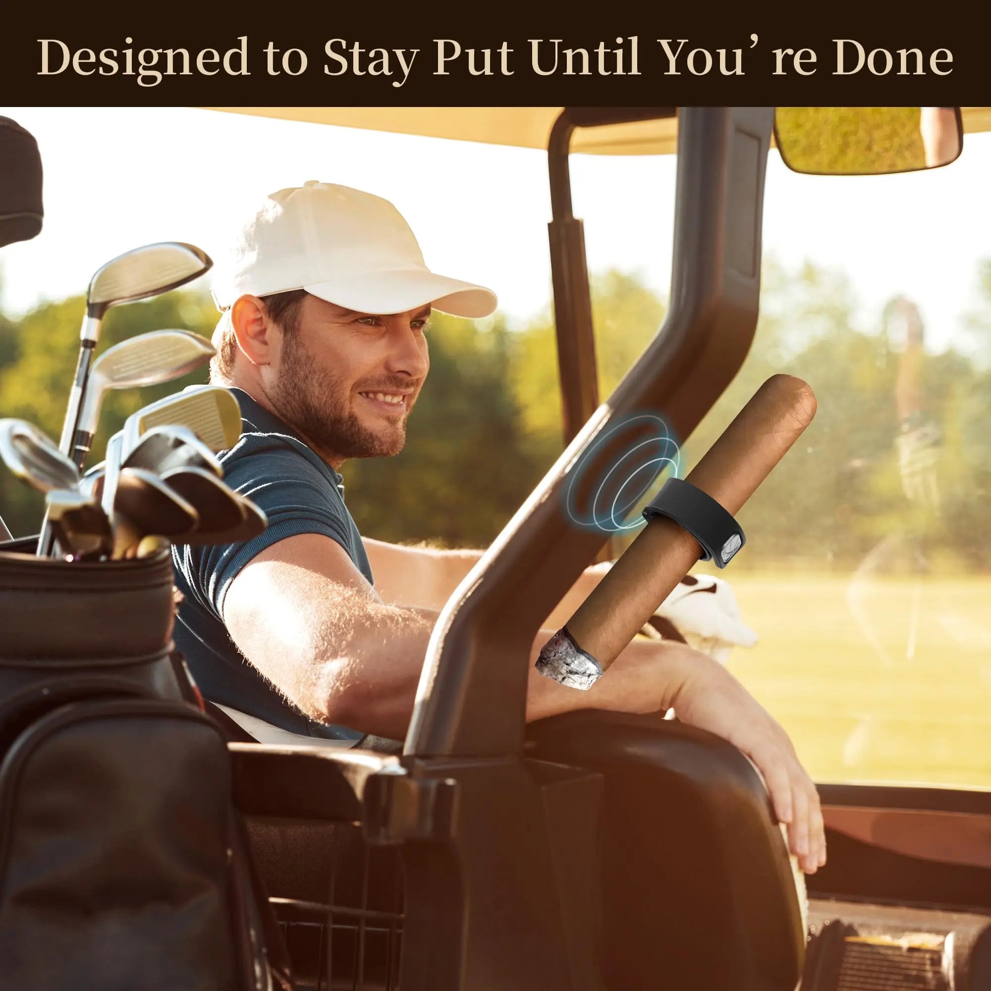 Magnetic Cigar Mount for Golf Carts